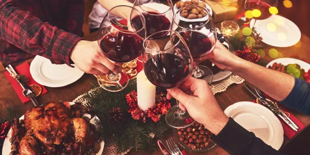 People Cheers Celebrating Christmas
