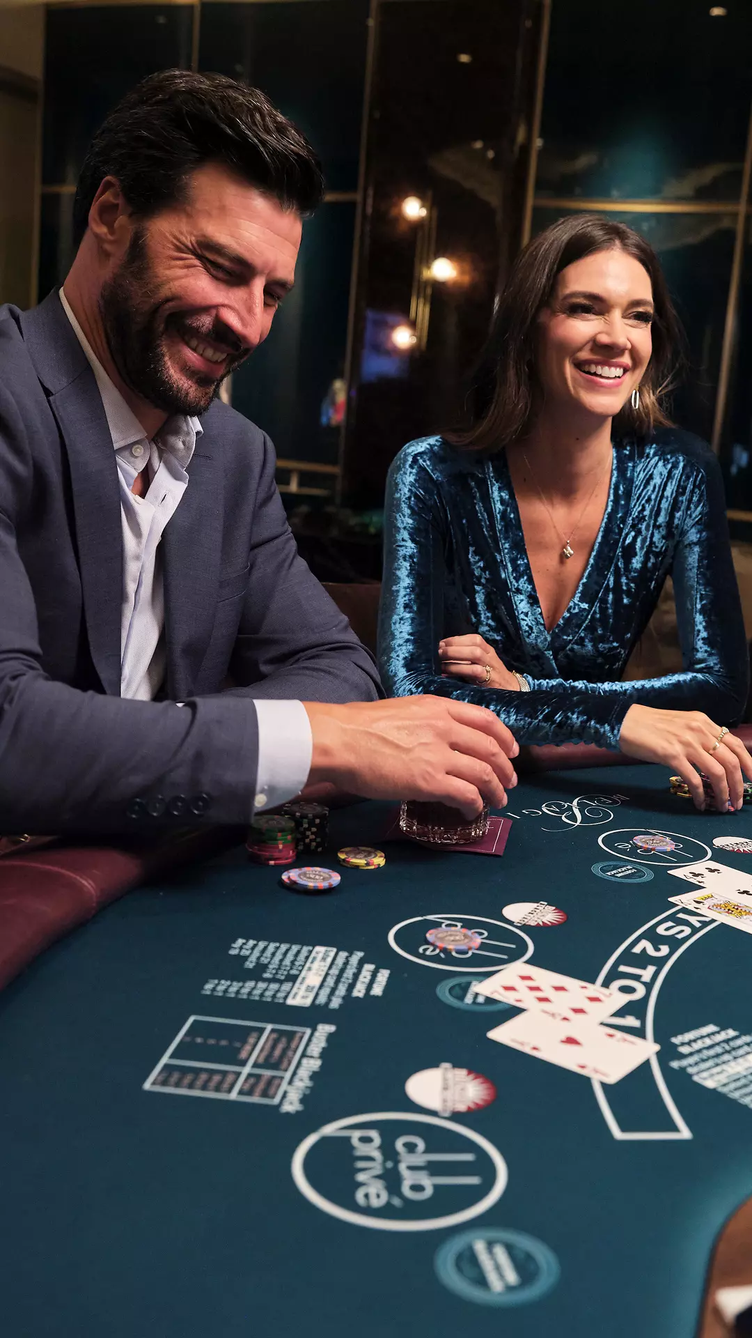 Interface de Casino Privé montrant des jeux et des bonus