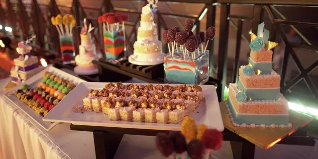 Take a peek at the many catering options New York-New York has available.