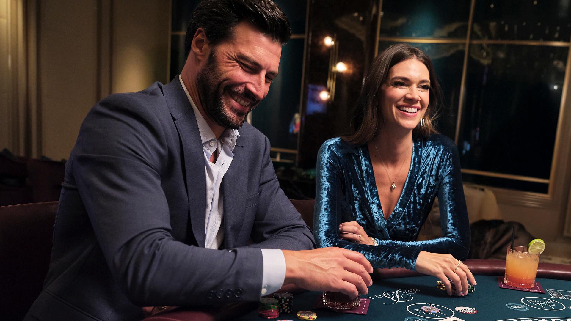Interface de support de casino illustrant les canaux de contact