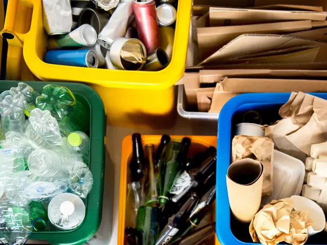 Trash for recycle and reduce ecology environment