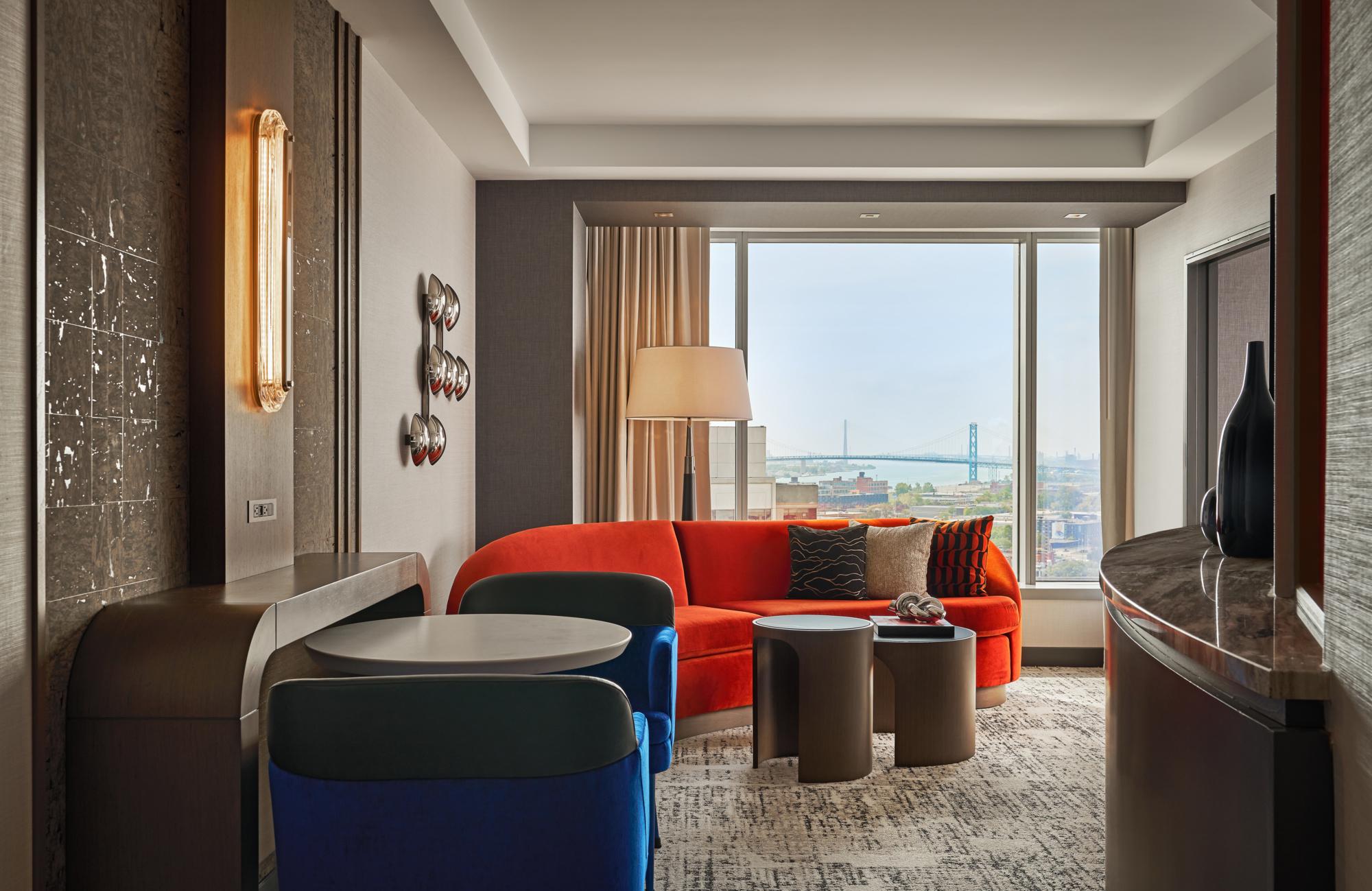 Updated photo of MGMGD hotel room living space