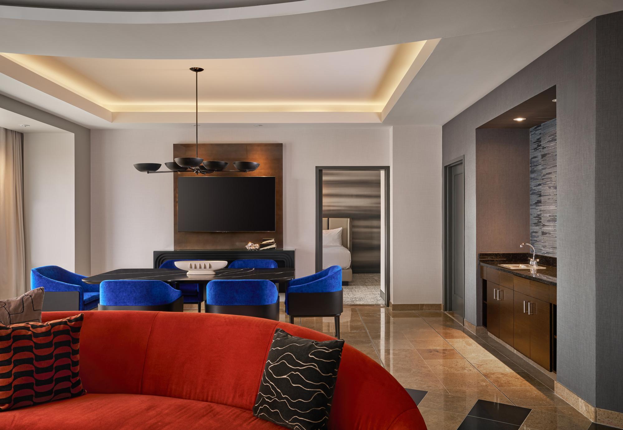 Updated photo of MGMGD hotel room living space