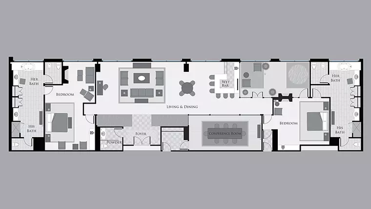 Luxury Hotel Suite Floor Plans